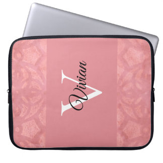 Capa Para Notebook Ruddy Pink Batik Name Monogrammed