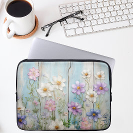 Capa Para Notebook Rustic Farmhouse Wildflower Cottage Floral