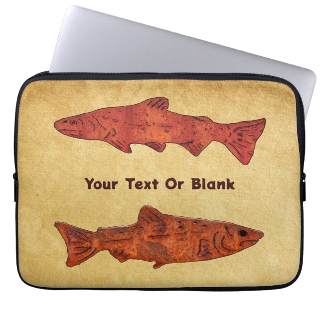 Capa Para Notebook Rustic Trout (Frente)