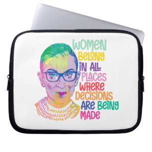 Capa Para Notebook Ruth Bader Ginsburg Mulheres Pertencem A Todos Os