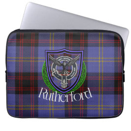 Capa Para Notebook Rutherford Scottish Clan Tartan and Crest 