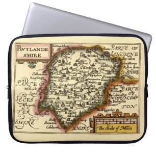 Capa Para Notebook Rutland (Rutlandshire) County England Mapa Históri
