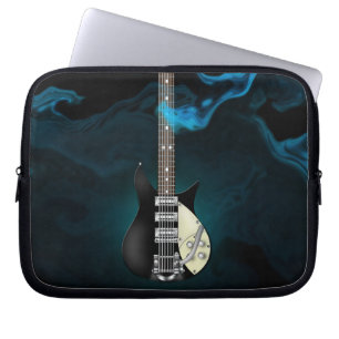 Capa Para Notebook Saco azul dos eletrônicos da guitarra elétrica do