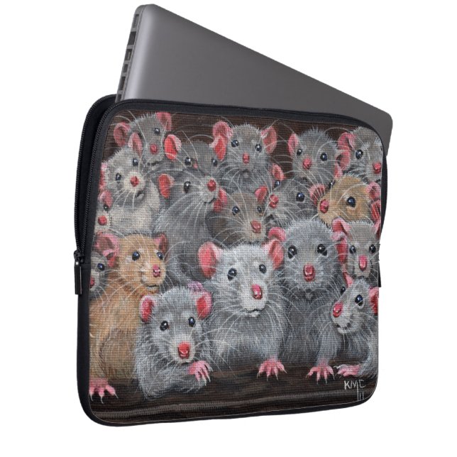 Capa Para Notebook Saco da bolsa de laptop da reunião de Rattie do (Frente Esquerda)