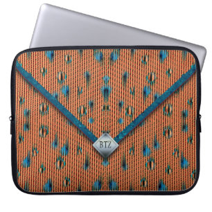 Capa Para Notebook Saco da embreagem de envelopes laranja e azul