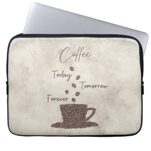 Capa Para Notebook Saco de Eletrônicos Café Hoje Amanhã Sempre