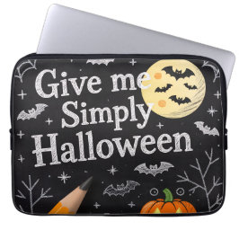 Capa Para Notebook Saco de Eletrônicos do Halloween