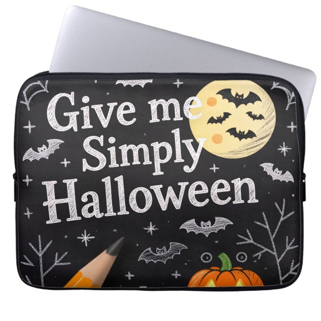 Capa Para Notebook Saco de Eletrônicos do Halloween (Frente)