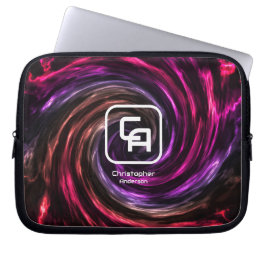 Capa Para Notebook Saco de Eletrônicos Multicores de Fumaça Torcida