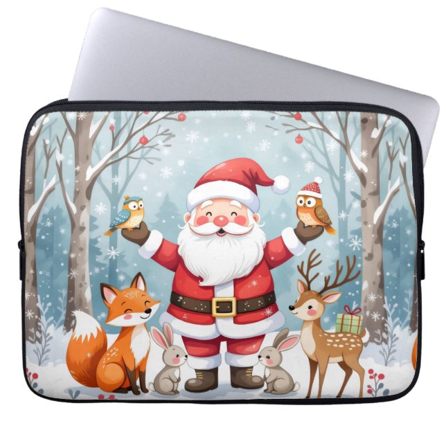 Capa Para Notebook Saco de Eletrônicos Surpresa de Natal Elegante (Frente)