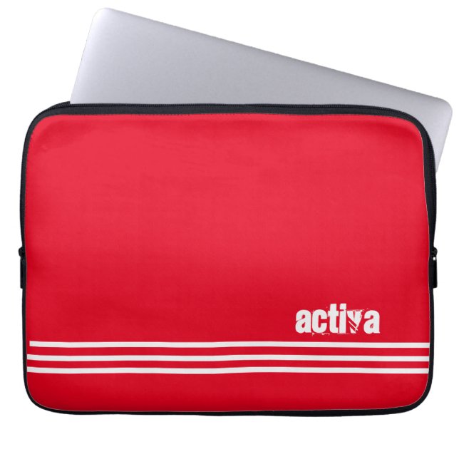 Capa Para Notebook saco de laptop ativo vermelho (Frente)