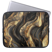 Saco de Laptop Cósmico Preto Futurístico com Arte