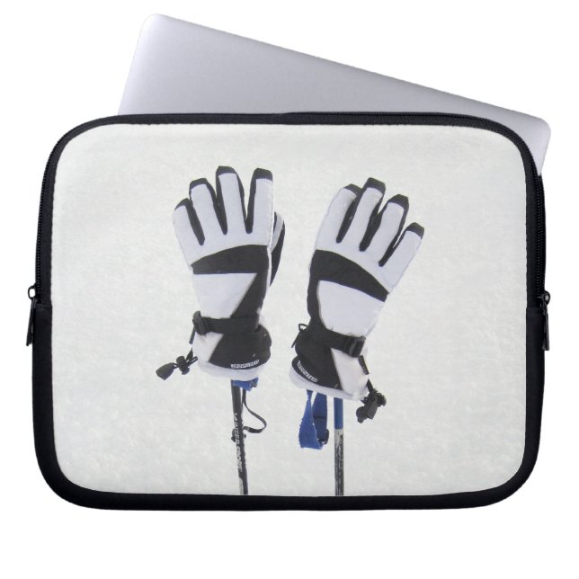 Capa Para Notebook Saco de Laptop de Esqui e Luvas (Frente)