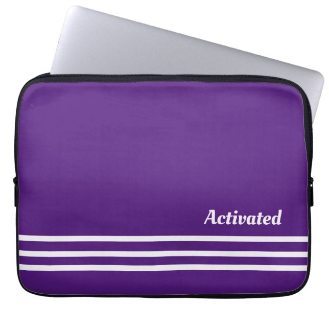 Capa Para Notebook saco de laptop roxo ativado (Frente)