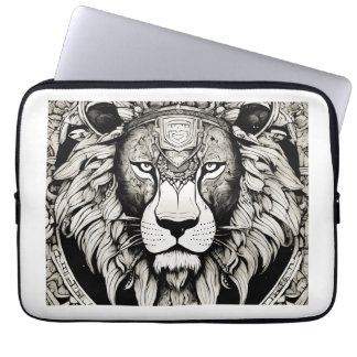 Capa Para Notebook 🦁 "Saco do Laptop do Leão Raio - Estilo Negrito c