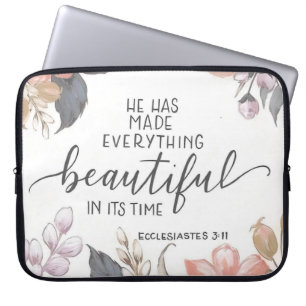 Capa Para Notebook Saco do Laptop Eclesiastes 3:11