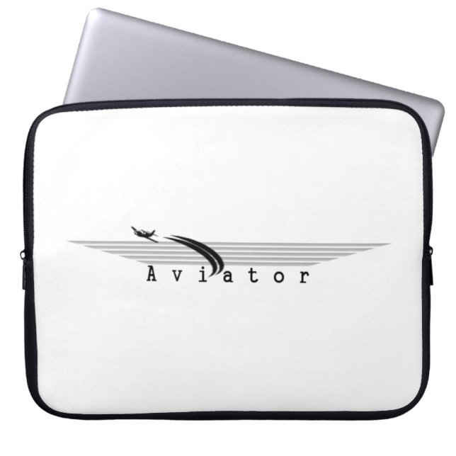 Capa Para Notebook Saco do Mac do aviador (Frente)