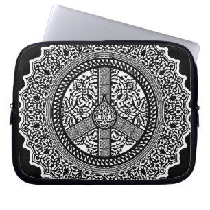 Capa Para Notebook Saco dos eletrônicos do Arabesque da paz