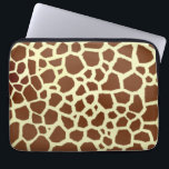 Capa Para Notebook Saco dos eletrônicos do girafa<br><div class="desc">Um saco dos eletrônicos que caracteriza um fundo do impressão do girafa.</div>