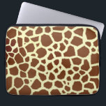 Capa Para Notebook Saco dos eletrônicos do girafa<br><div class="desc">Um saco dos eletrônicos que caracteriza um fundo do impressão do girafa.</div>