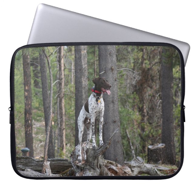 Capa Para Notebook Saco dos eletrônicos - ponteiro de Shorthair do (Frente)