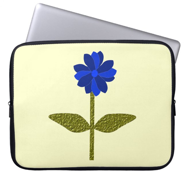 Capa Para Notebook Saco Laptop Azul da Margarida Ocean (Frente)