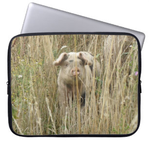 Capa Para Notebook Saco manchado bonito do laptop do porco