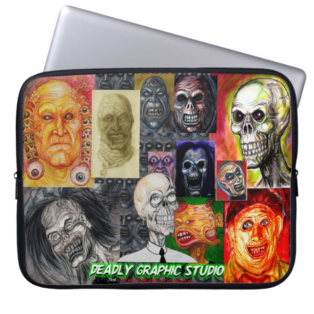 CAPA PARA NOTEBOOK SACO MORTAL DO LAPTOP DOS ELETRÔNICOS DA ARTE (Frente)