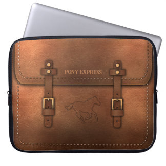 Capa Para Notebook Sacoche aspect cuir du Pony Express