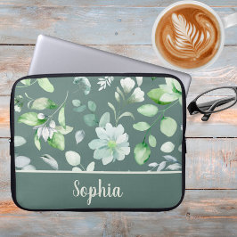 Capa Para Notebook Sage Floral Sage - Assinatura Verde