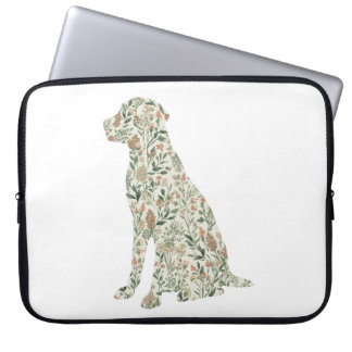 Capa Para Notebook Sage Green Labrador Retriever Wildflower Cottage