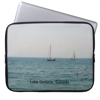 Capa Para Notebook Sailboats on Lake Ontario, Canada laptop sleeve