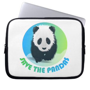 Capa Para Notebook Salvar o saco do laptop das pandas