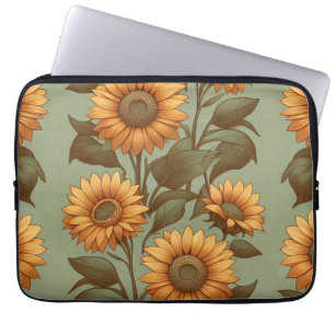 Capa Para Notebook Sálvia e Girassóis II