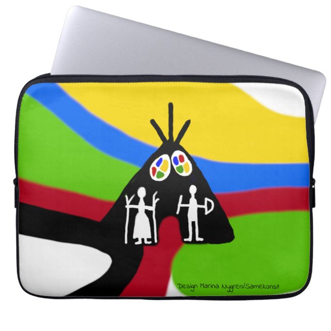 Capa Para Notebook Samiska klara roliga färger mönster (Frente)