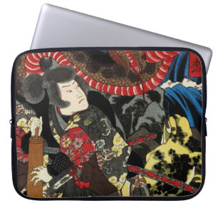 Capa Para Notebook SAMURAI LUTANDO CONTRA Sapo GRANDE SERPENTE