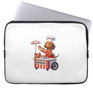 Capa Para Notebook Sanduíche Cachorro-Quente Salsicha Cachorro Dachsh