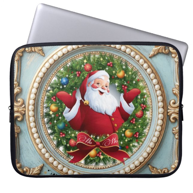 Capa Para Notebook Santa Christmas  (Frente)