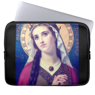 Capa Para Notebook Santa Isabel da Hungria Estilo Romântico Premium
