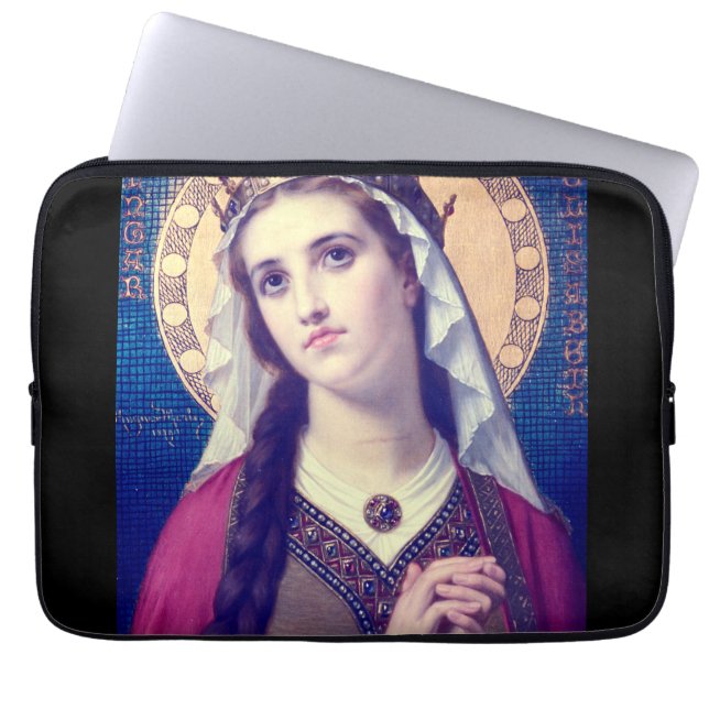 Capa Para Notebook Santa Isabel da Hungria Estilo Romântico Premium (Frente)