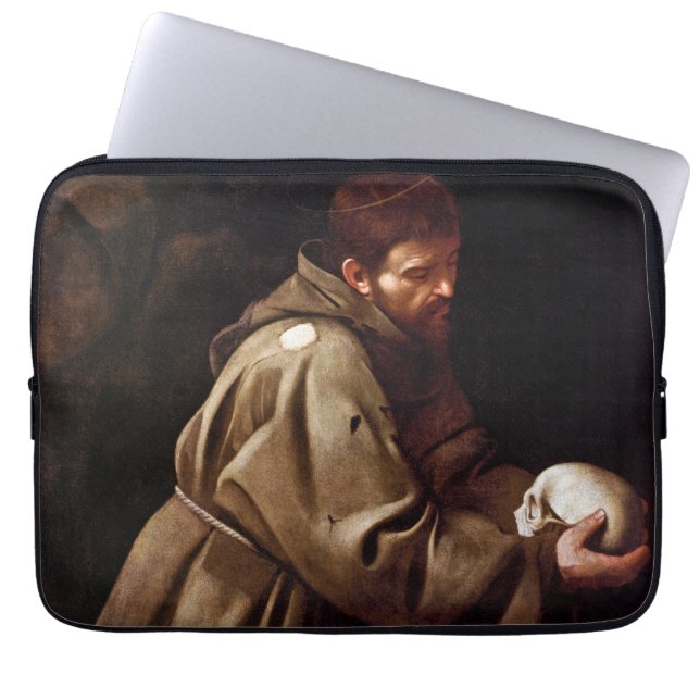 Capa Para Notebook Santo Francis na oração - Caravaggio (Frente)