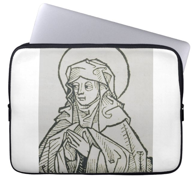 Capa Para Notebook Santo Mônica mãe de Agostinho de Hippo (Frente)