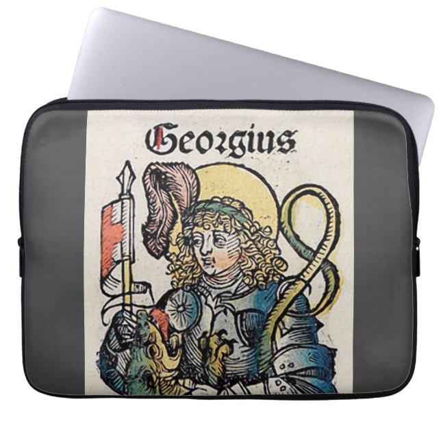Capa Para Notebook São Jorge da Crônica de Nuremberg (Frente)