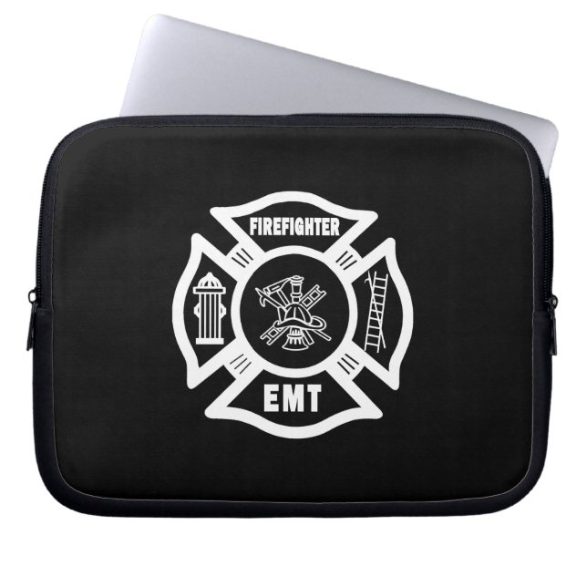 Capa Para Notebook Sapador-bombeiro EMT (Frente)