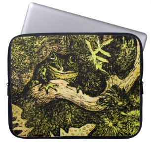 Capa Para Notebook Sapo de Arte Neerlandesa em Árvore