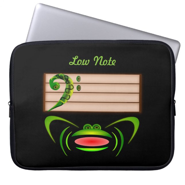 Capa Para Notebook Sapo Verde Nota Baixa (Frente)