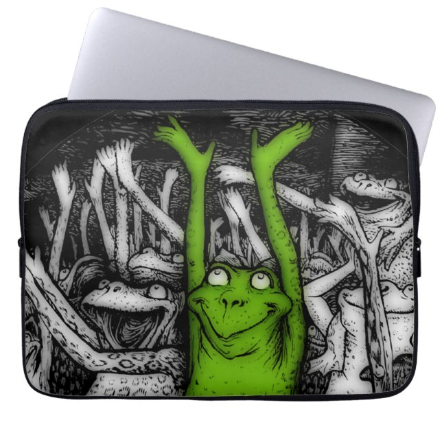 Capa Para Notebook Sapos de aplausos (Frente)