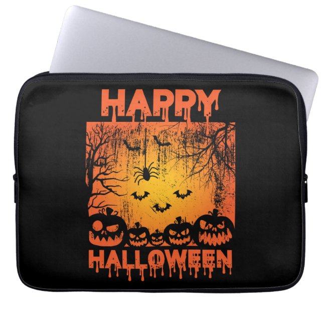 Capa Para Notebook Saudações de Halloween (Frente)