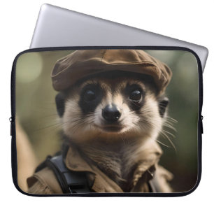 Capa Para Notebook Saudando Silvester o Suricata: Um Conto de Veteran