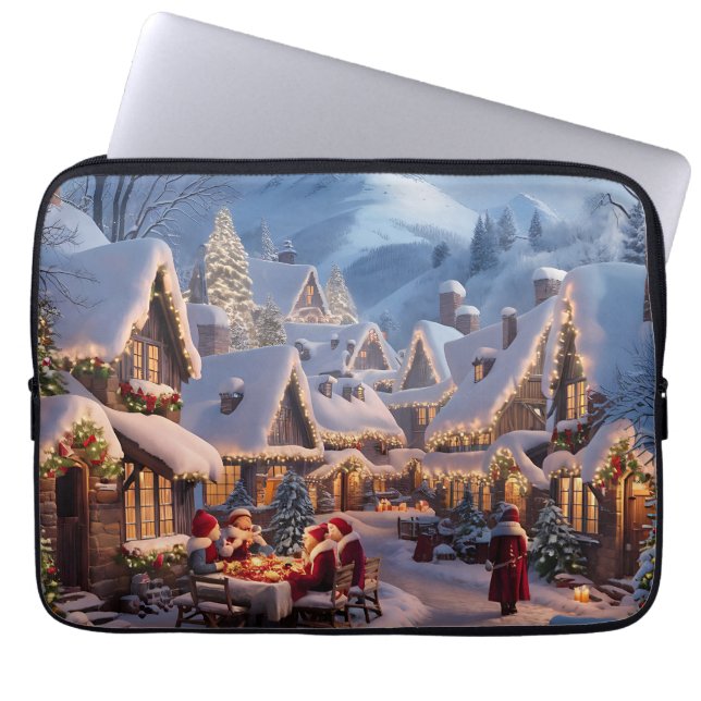 Capa Para Notebook Saúde de Natal na Vila (Frente)